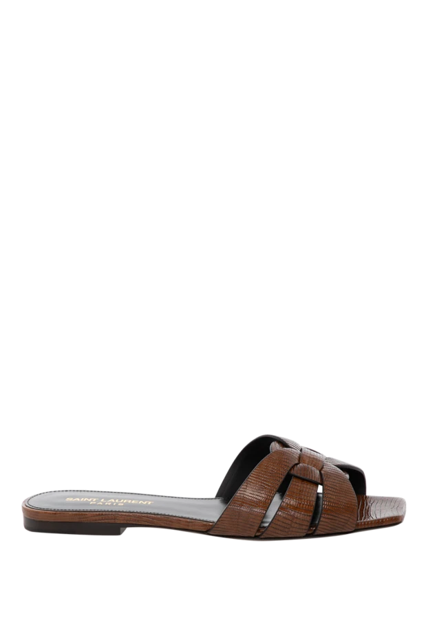 Saint Laurent woman brown women's sandals made of genuine leather buy with prices and photos 180793 - photo 1