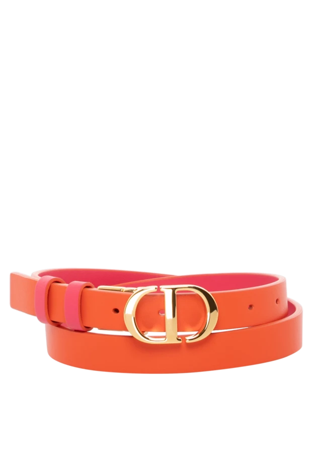 Dior woman women's orange belt made of genuine leather buy with prices and photos 180794 - photo 1