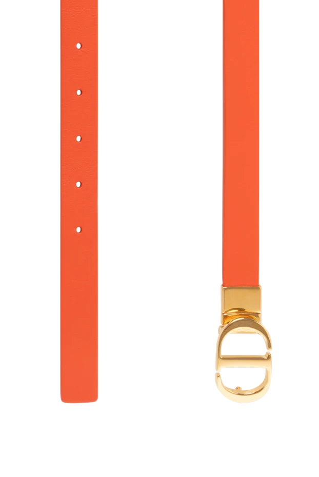 Dior woman women's orange belt made of genuine leather buy with prices and photos 180794 - photo 2