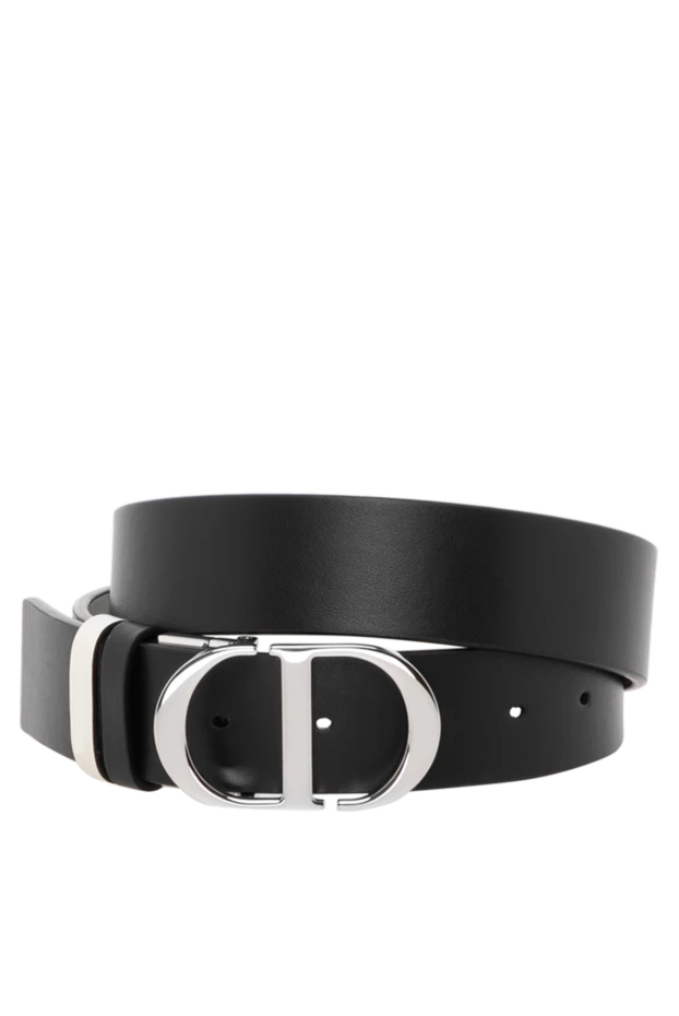 Dior woman women's black belt made of genuine leather 180795 - photo 1