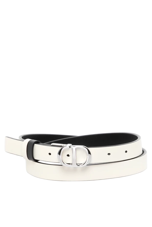 Dior woman women's white belt made of genuine leather 180796 - photo 1