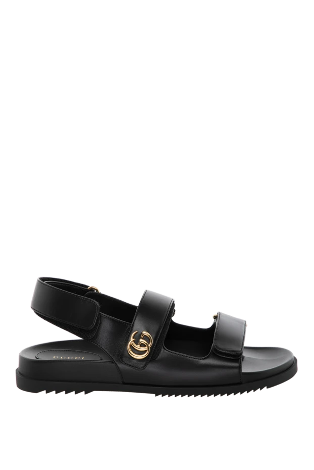 Gucci woman women's black sandals made of genuine leather 180813 - photo 1