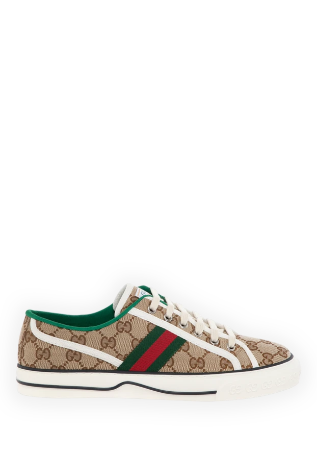 Gucci woman women's sneakers beige made of polyester and cotton 180814 - photo 1