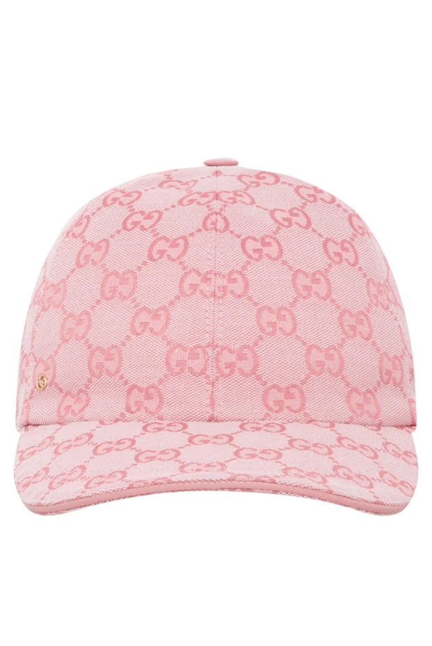 Gucci woman women's pink cotton cap 180821 - photo 1