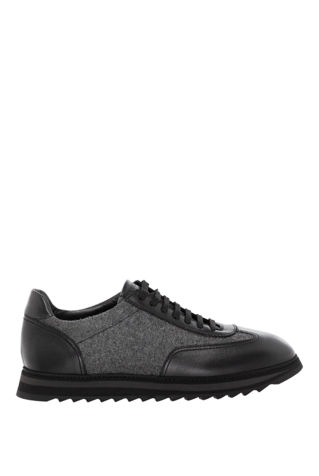 Doucal`s men's gray combined sneakers 180863 - photo 1