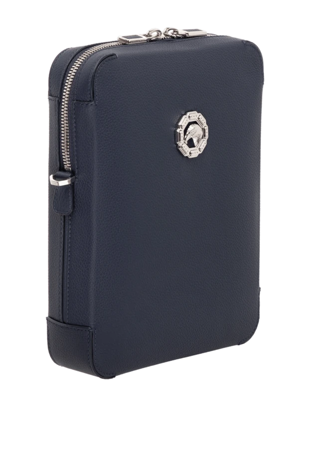 Stefano Ricci men's blue calfskin crossbody bag 180884 - photo 3