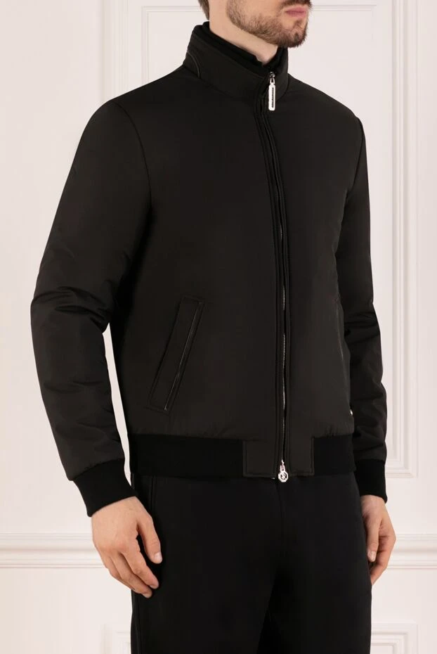 Stefano Ricci men's black jacket with stand-up collar 180886 - photo 3