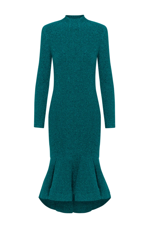 Green knitted dress