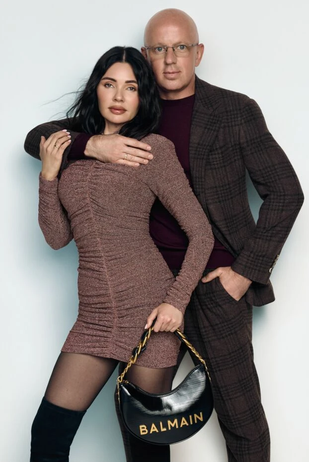 Fleur de Paris brown knitted dress with drapery 181059 - photo 2