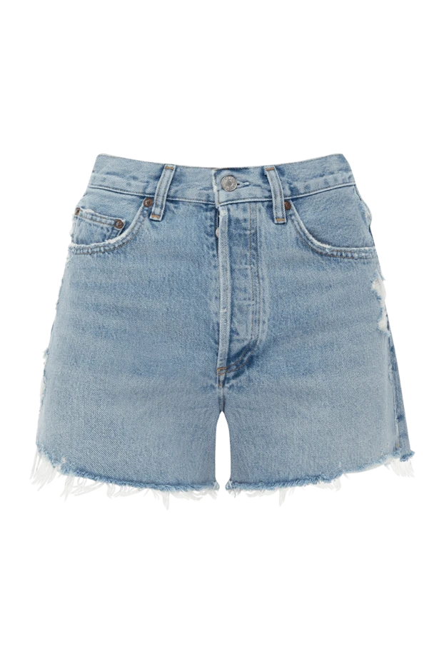 Citizens of Humanity women's blue denim shorts with raw edges 181068 - photo 1