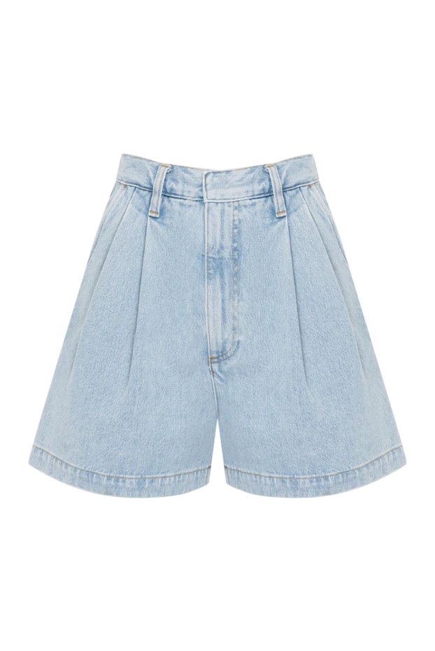 Citizens of Humanity blue denim shorts for women with pleats 181069 - photo 1