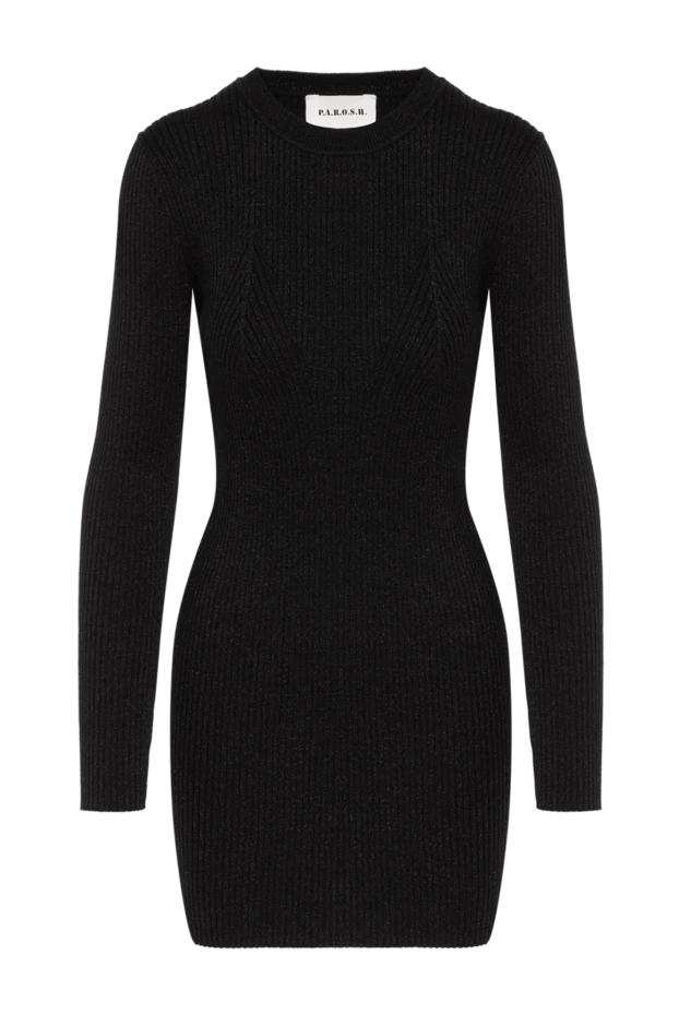 P.A.R.O.S.H. short black knitted dress 181120 - photo 1