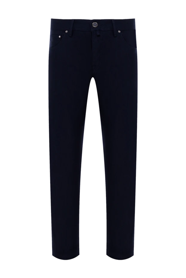 Jacob Cohen men's blue wool pants in the style of jeans 181126 - photo 1