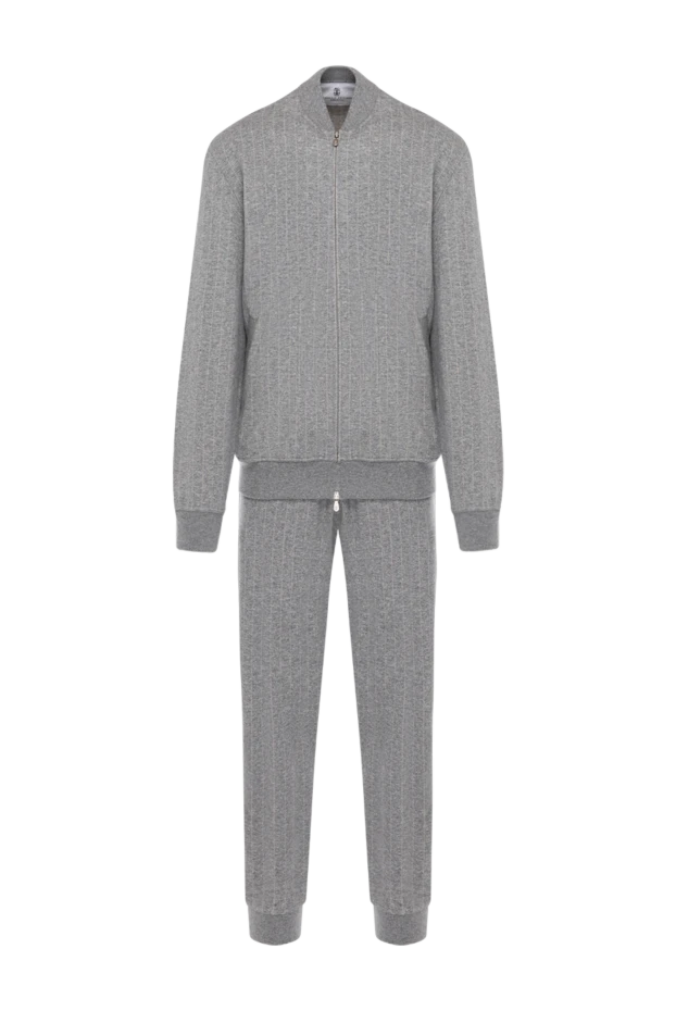 Brunello Cucinelli костюм прогулянковий чоловічий сірий у смужку 181154 - фото 1
