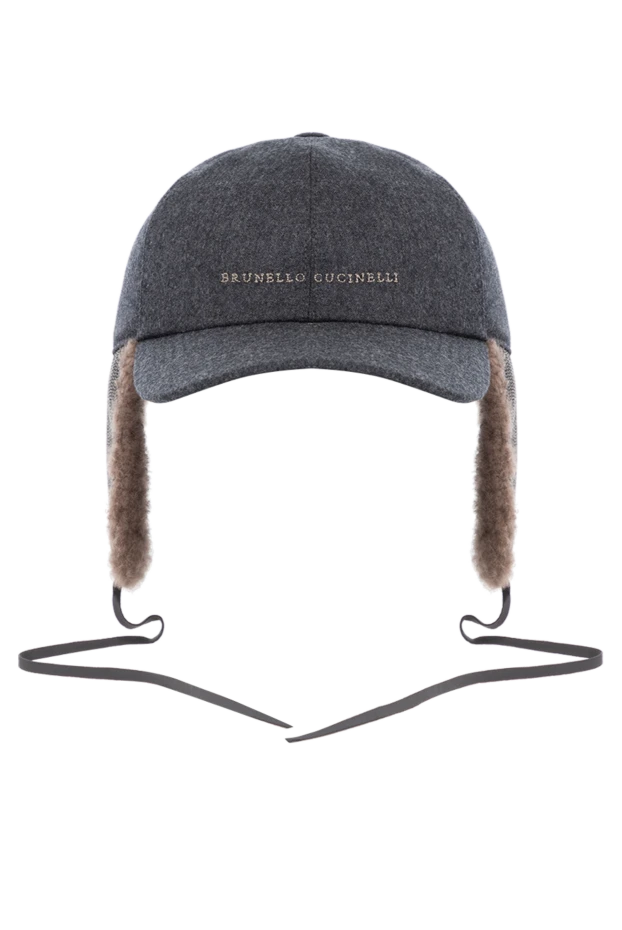 Brunello Cucinelli woolen cap for women gray with ears 181220 - photo 1