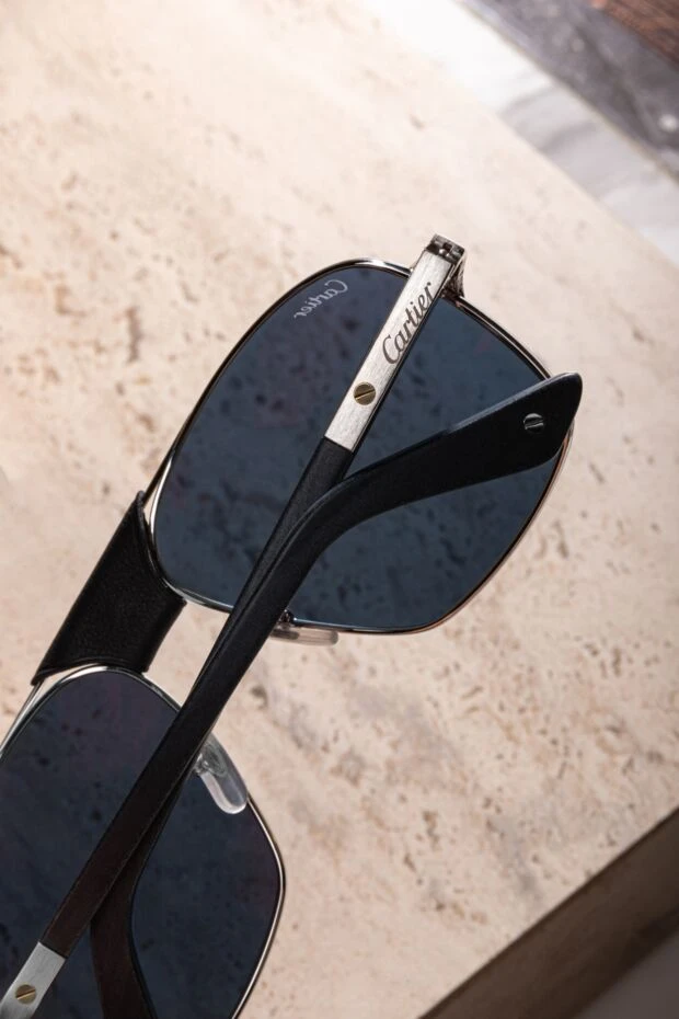 Cartier солнцезащитные мужские очки santos из титана 181234 - фото 3