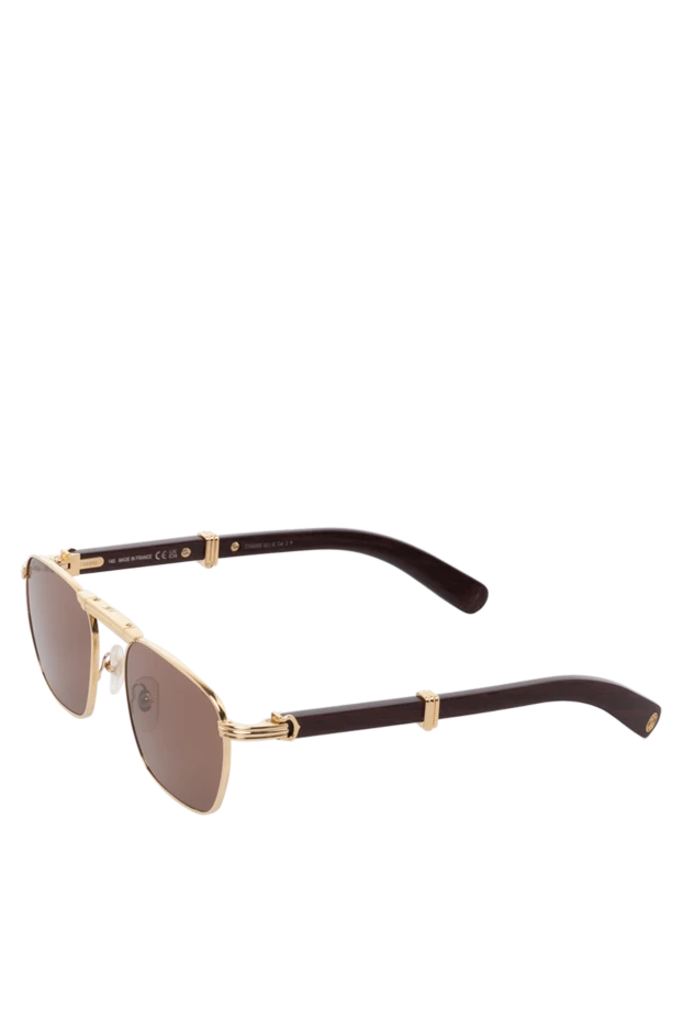 Cartier men's sunglasses yellow made of titanium 181238 - photo 3