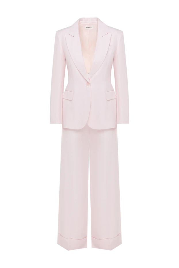 P.A.R.O.S.H. women's pink classic suit with wide trousers 181271 - photo 1