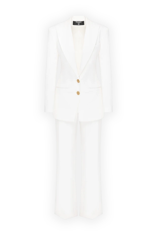 Balmain summer suit with trousers for women white 181280 - photo 1