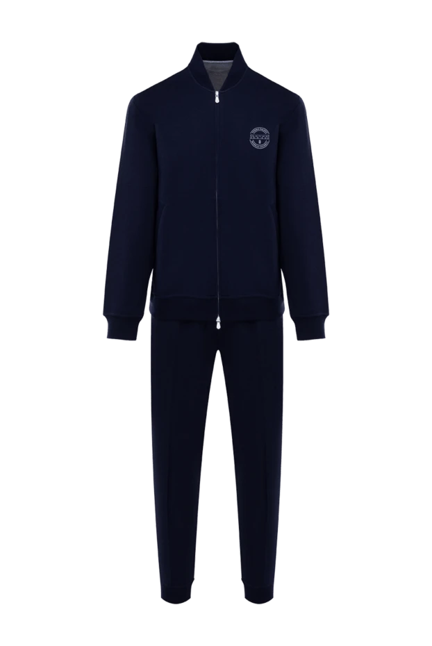 Brunello Cucinelli blue men's walking suit with logo 183888 - photo 1