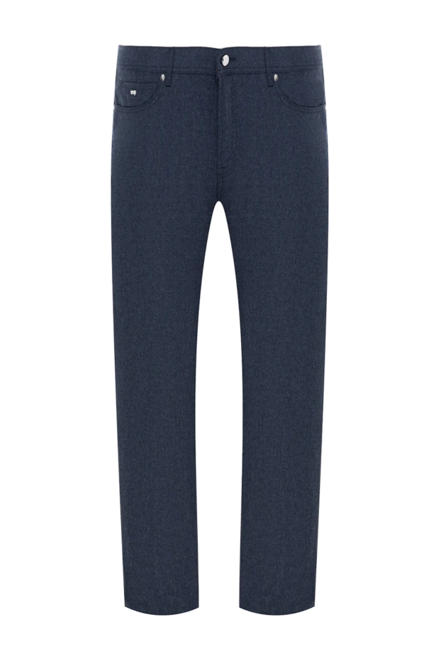 Marco Pescarolo men's woolen pants in the style of jeans blue 184650 - photo 1