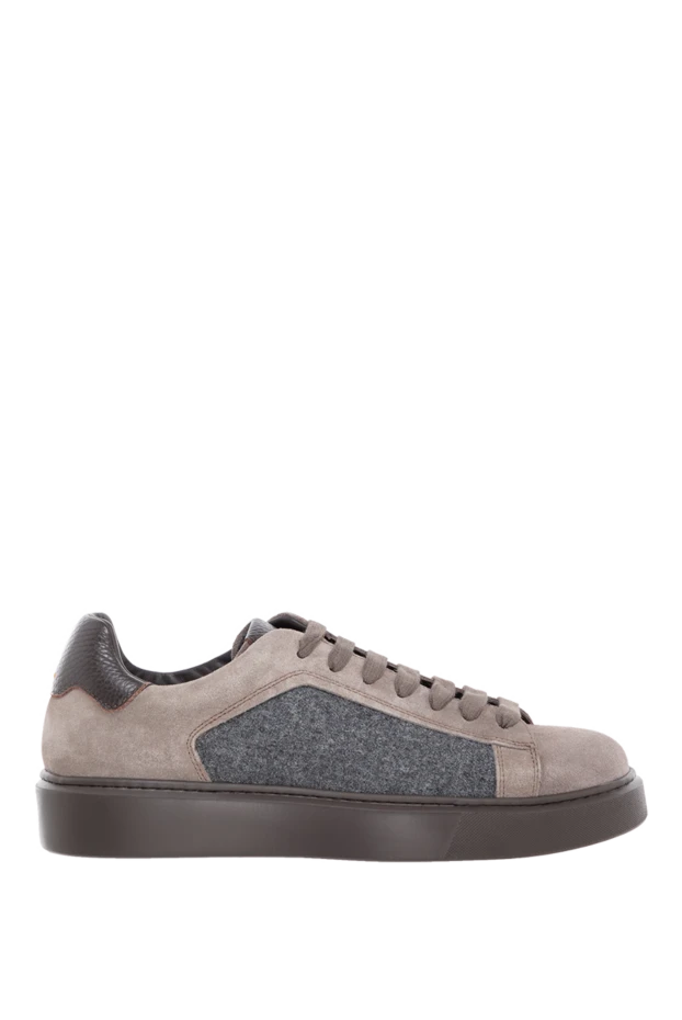 Doucal`s men's gray combination sneakers 184661 - photo 1