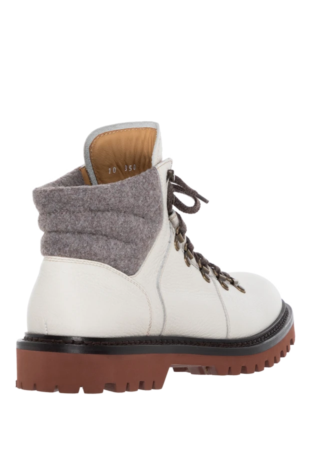 Barrett white men's boots made of grained calfskin 184702 - photo 3