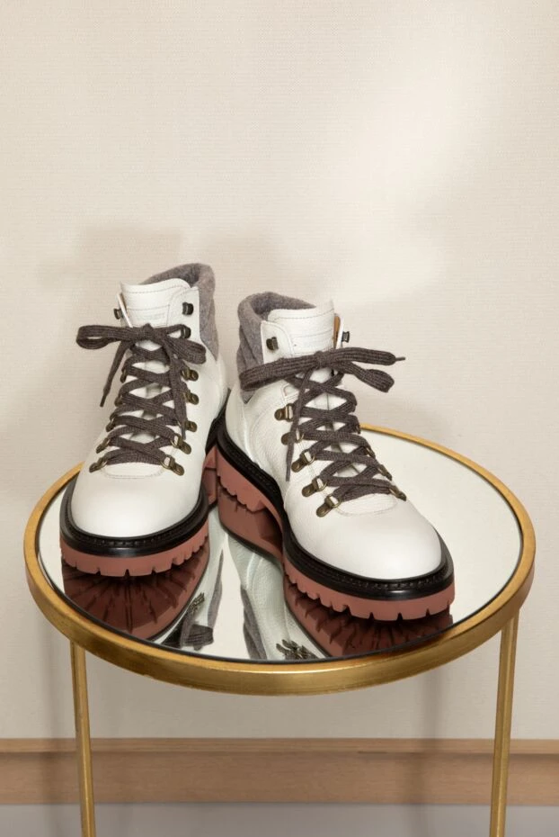 Barrett white men's boots made of grained calfskin 184702 - photo 2