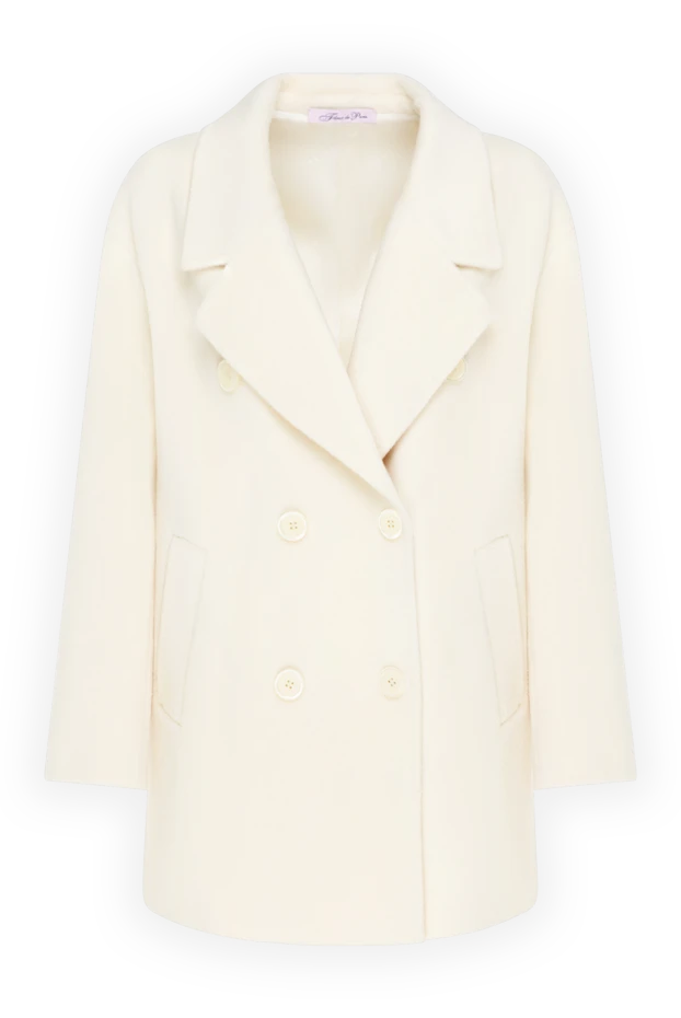 Fleur de Paris short women's double-breasted white coat 184731 - photo 1