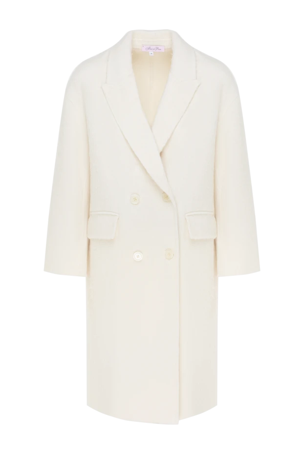 Fleur de Paris women's double-breasted long white coat 184740 - photo 1