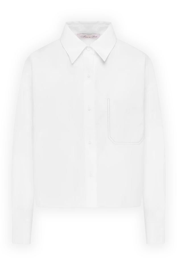 Women's white cotton shirt