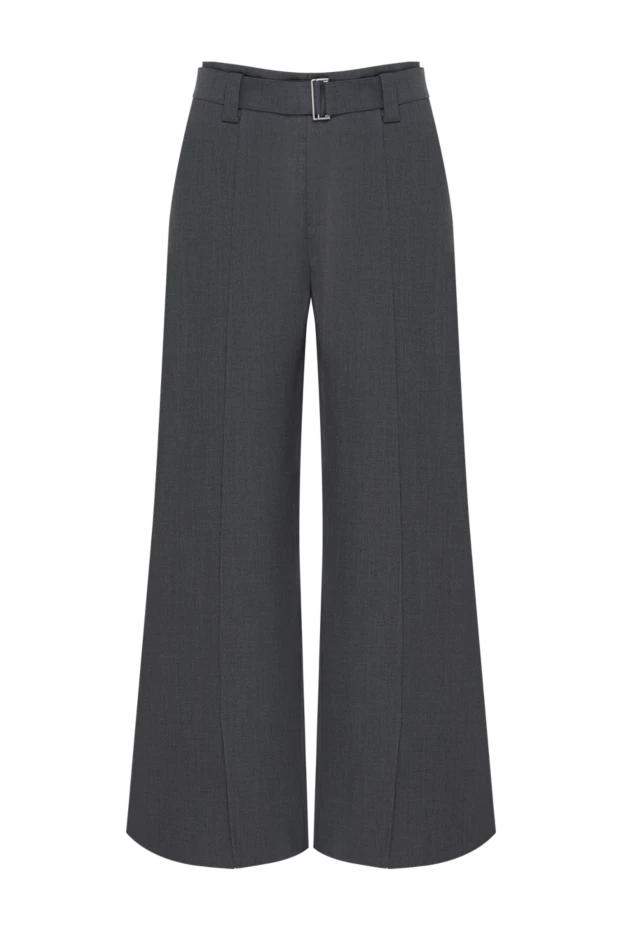 Fleur de Paris women's wide trousers with a belt gray 184743 - photo 1