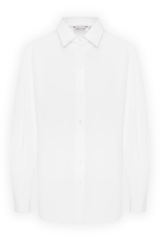 Women's white cotton shirt