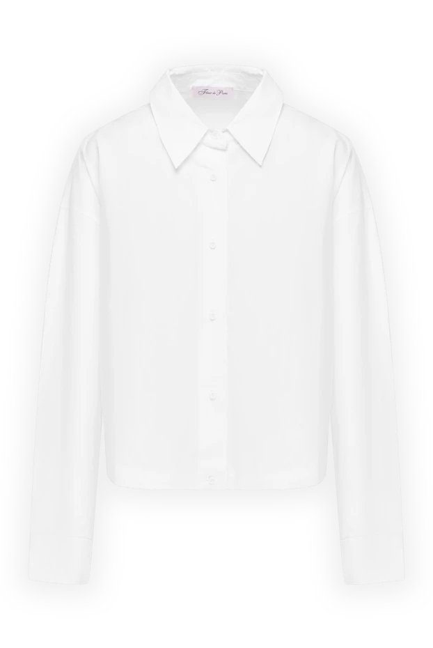 Fleur de Paris women's white cotton shirt 184746 - photo 1