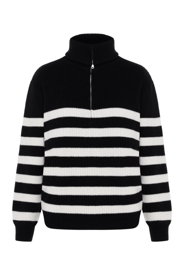 Fleur de Paris women's black striped wool jumper 184749 - photo 1