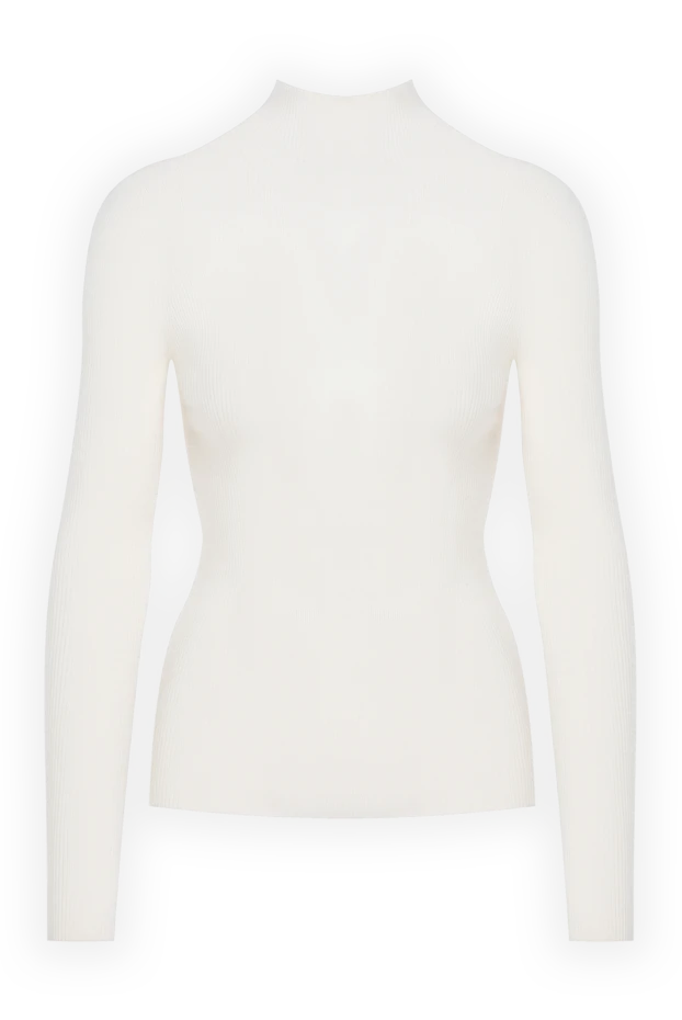 Women's white woolen jumper