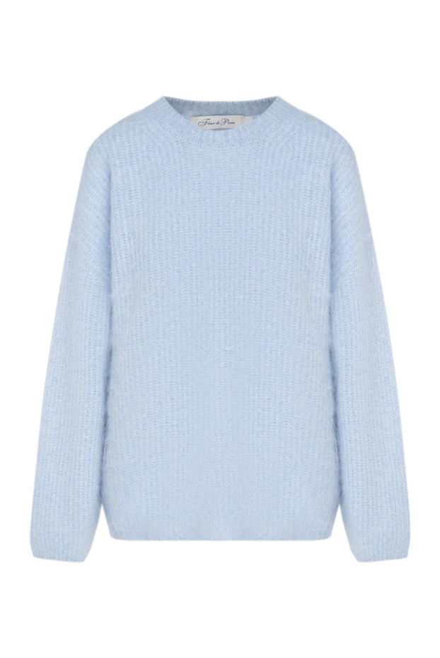 Blue cashmere jumper for women