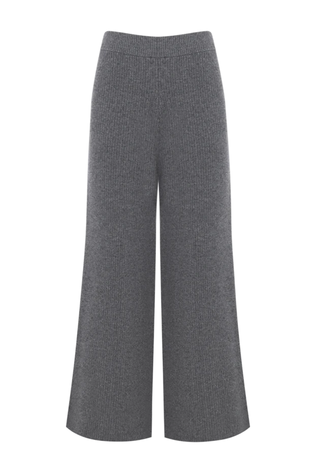 Fleur de Paris women's wide gray trousers with a ribbed hem 184761 - photo 1