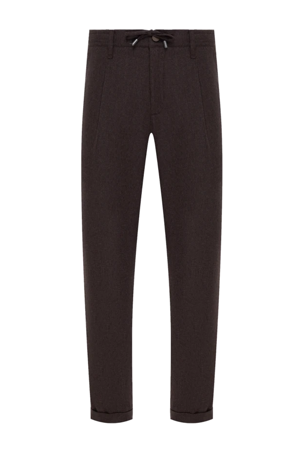 Scissor Scriptor men's brown trousers with cuffs 184777 - photo 1