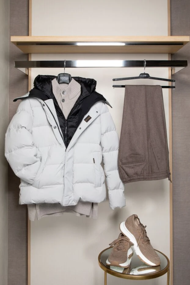 Scissor Scriptor men's brown trousers with drawstring pintucks 184781 - photo 3