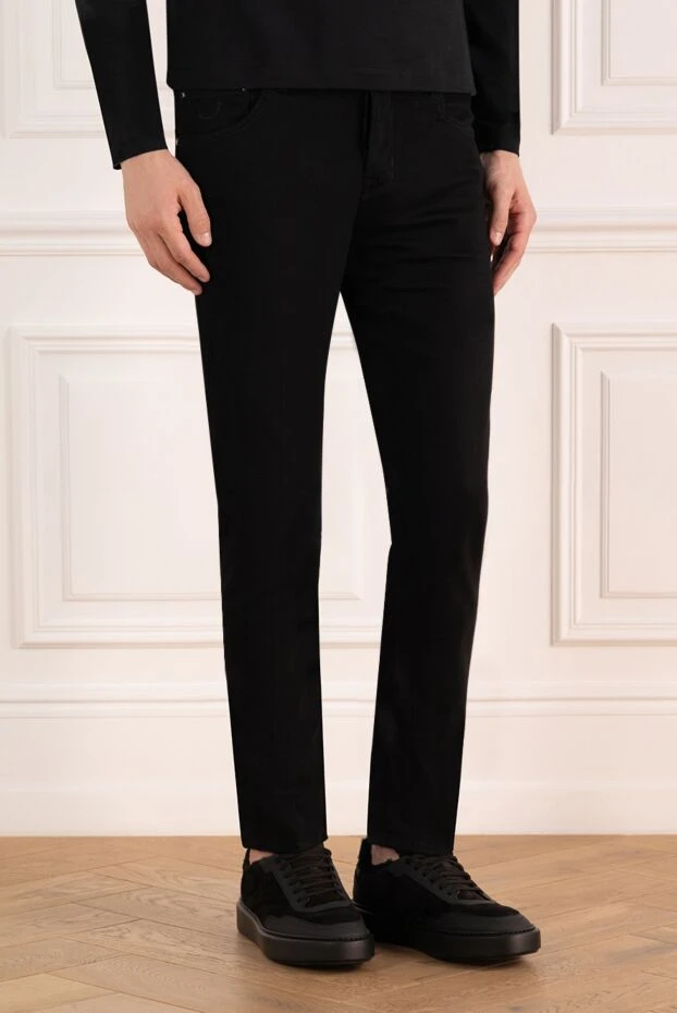 Jacob Cohen black jeans made of velvety cotton with a dense texture and dark fittings 184783 - photo 3