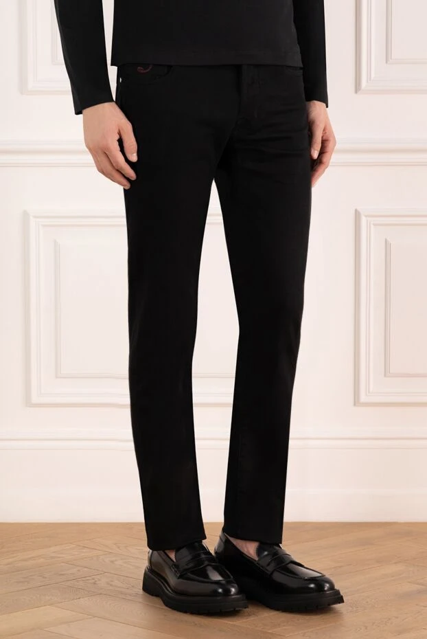 Jacob Cohen cotton trousers with five pockets in rich black 184785 - photo 3