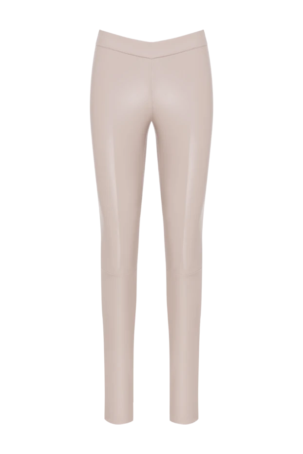 Max&Moi beige leather leggings for women. 184797 - photo 1