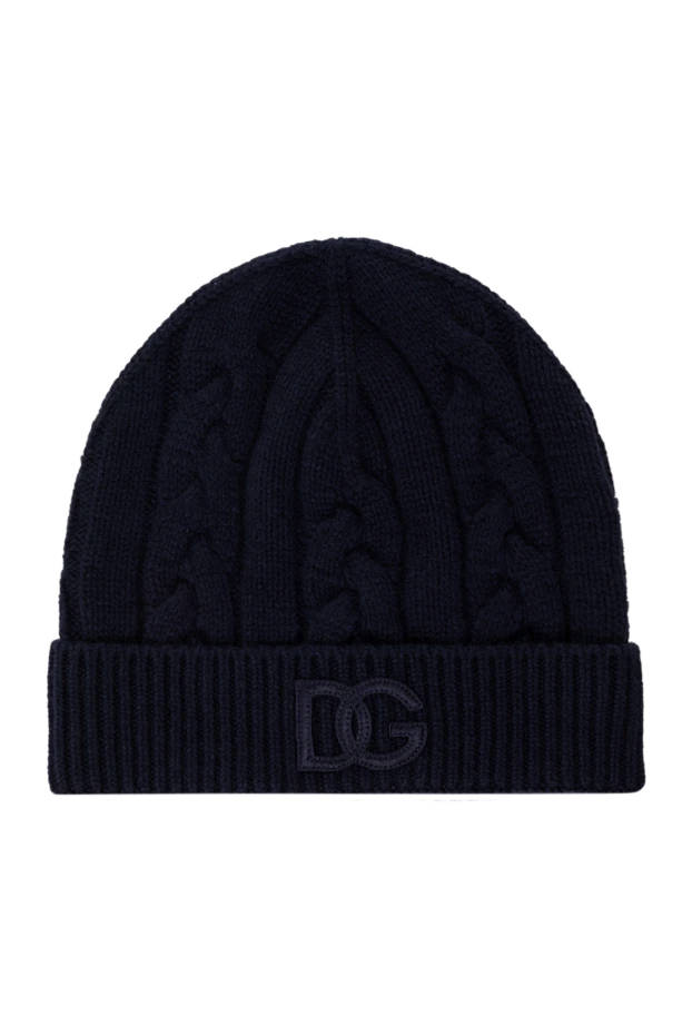 Dolce & Gabbana men's blue winter hat made of cashmere 184863 - photo 1