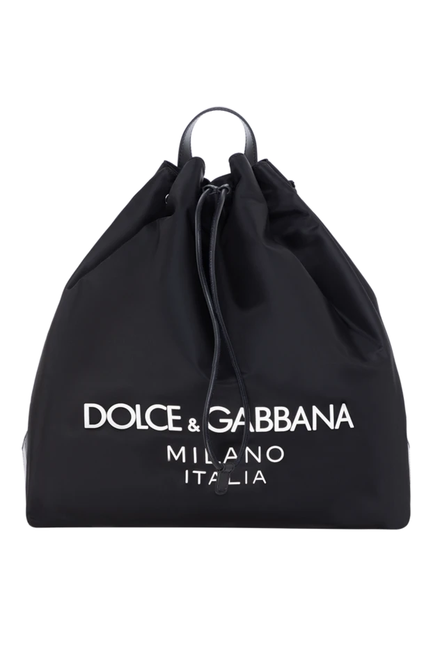 Dolce & Gabbana рюкзак из нейлона мужской черный с логотипом 184866 - фото 1