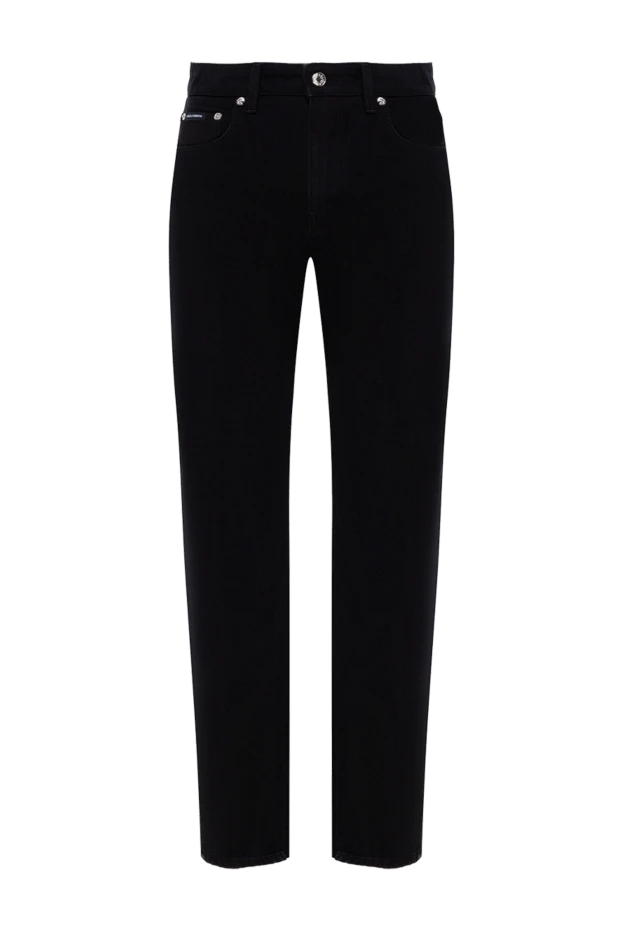 Dolce & Gabbana women's black cotton jeans with logo 184867 - photo 1