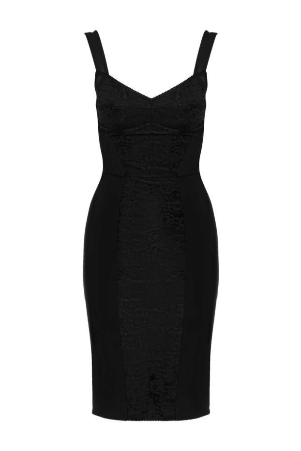 Dolce & Gabbana black midi dress with open shoulders 184875 - photo 1