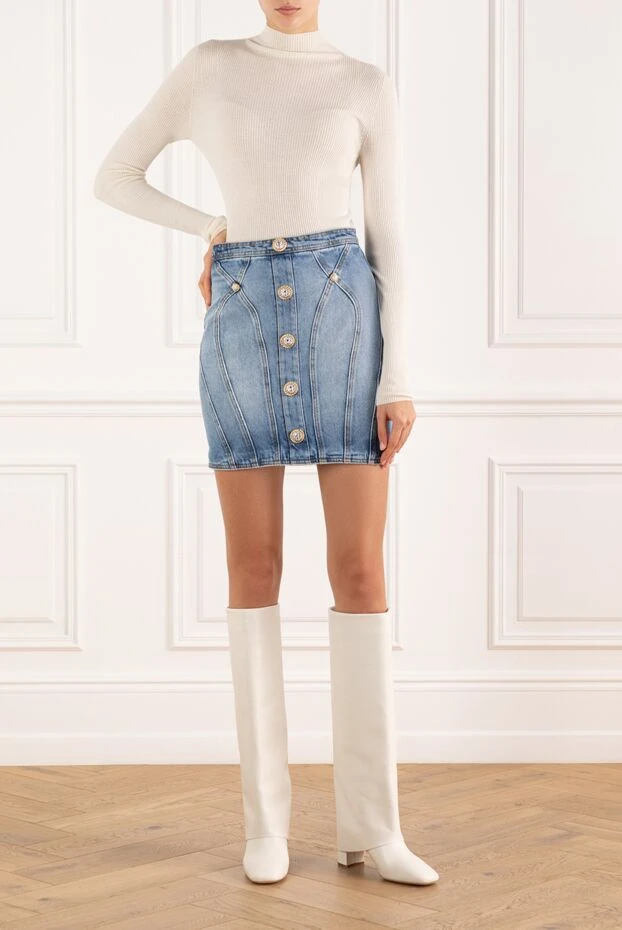 Balmain blue denim skirt 184884 - photo 2