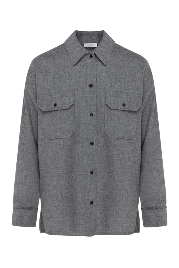 Panicale women's gray shirt made of wool and cashmere 184892 - photo 1