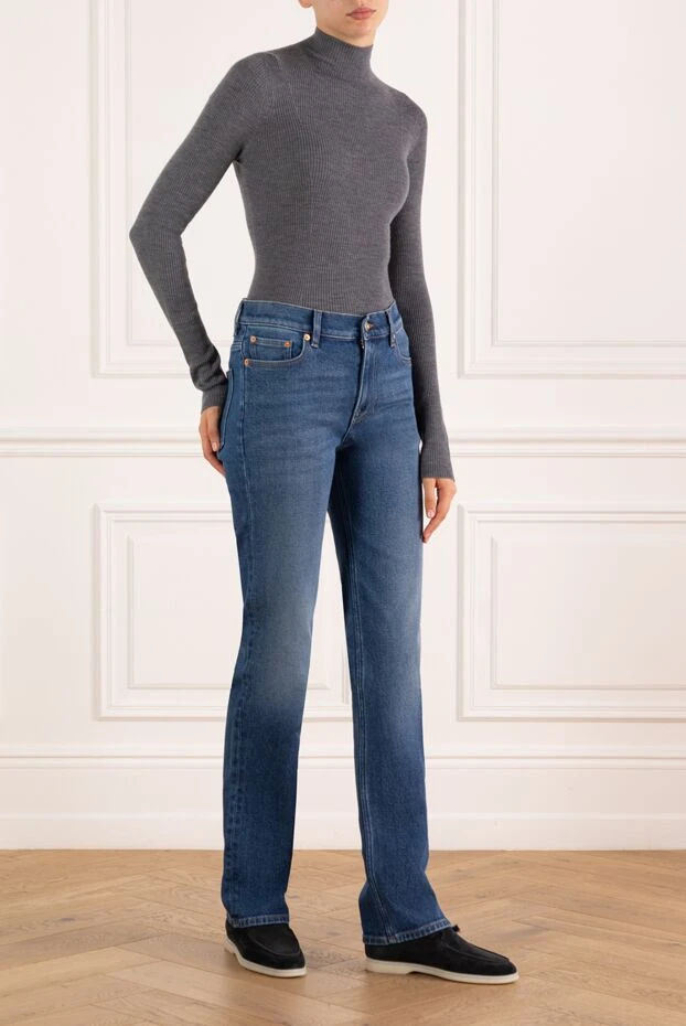 Valentino blue cotton jeans for women 184896 - photo 2